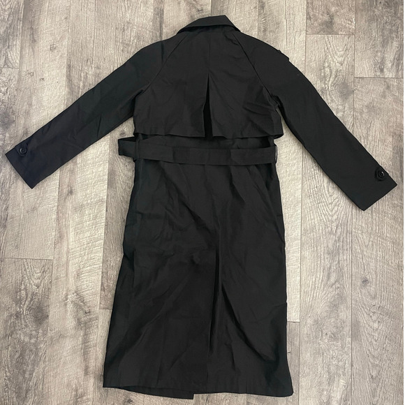 BANANA REPUBLIC Essential Trench Coat Small Petite NEW Italian Water-Resistant - Picture 6 of 6